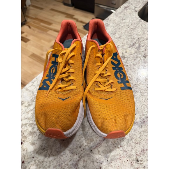 Hoka One One U Rocket X Men\'s Running Shoes Orange‎ Blue Size 14 main image 6